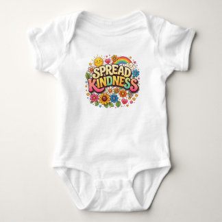 Body Étalez la gentillesse – Joli arc-en-ciel floral