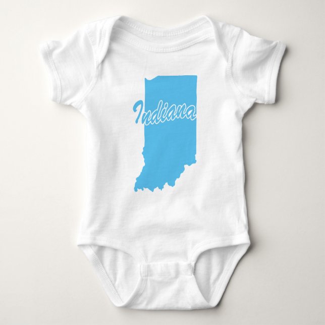 Body État De L'Indiana Forme Bodysuit Bébé (Devant)