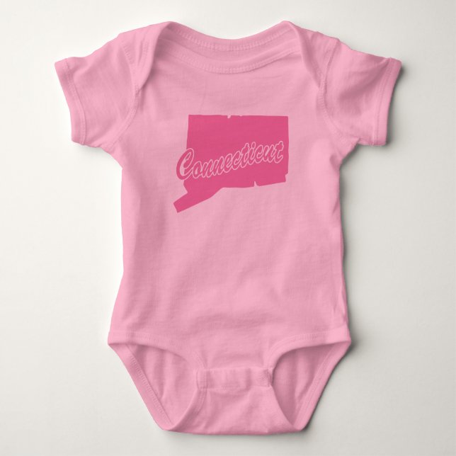 Body État Du Connecticut Forme Bodysuit Bébé (Devant)