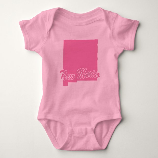 Body État Du Nouveau-Mexique Forme Bodysuit Bébé (Devant)