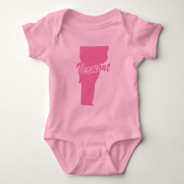 Body État Du Vermont Forme Bodysuit Bébé (Devant)