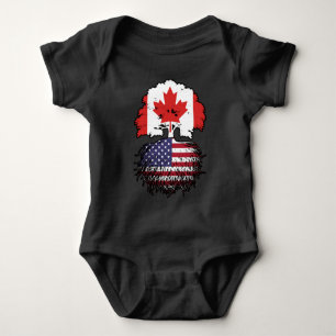 Body États-Unis Amérique Canada drapeau des racines de