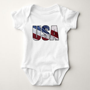 Body États-Unis en rouge blanc et bleu drapeau patrioti