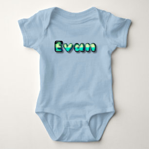 Body Evan nom bébé kawaii lettres 3d