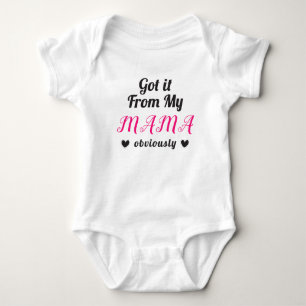 Body Évidemment, je l'ai eu de ma maman Cœurs roses noi