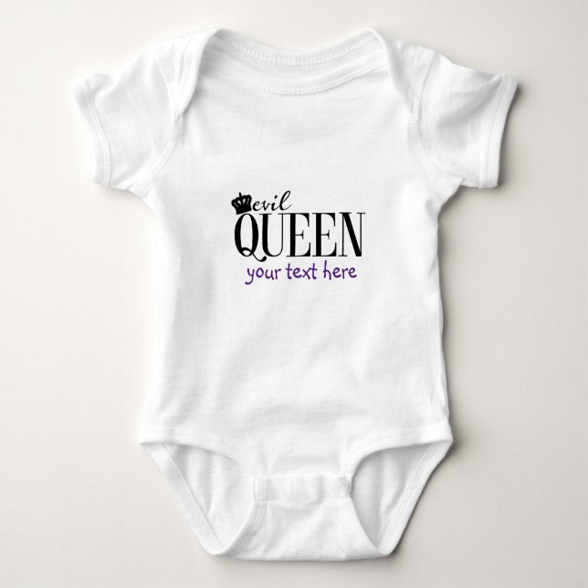 Body EVIL QUEEN Baby Personnalisé Personnalisé Personna (Devant)
