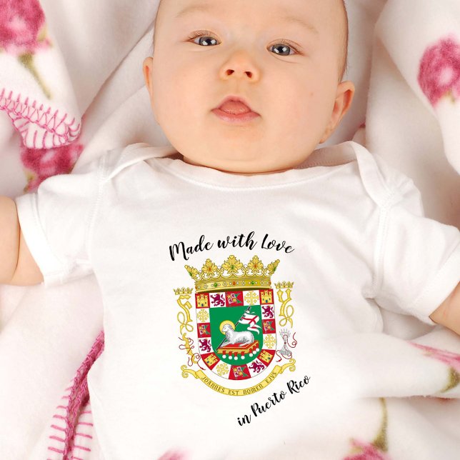 Body Fabriqué avec amour à Porto Rico / drapeau portori (Créateur téléchargé)