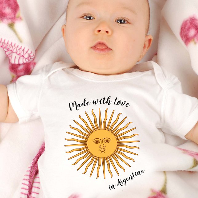 Body Fabriqué avec amour en Argentine / drapeau, Sol de (Créateur téléchargé)