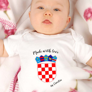 Body Fabriqué avec amour en Croatie / Drapeau croate