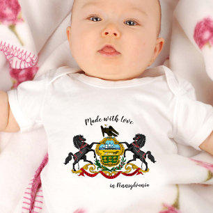 Body Fabriqué avec amour en Pennsylvanie / drapeau, Eta