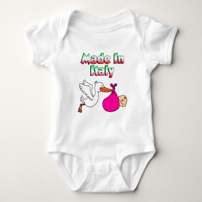 Body Fabriqué En Italie Stork Rose (Devant)