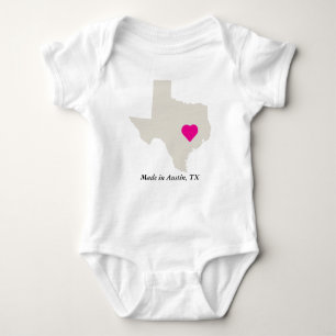 Body Fabriqué Sur Mesure Au Texas State Love Baby Tee
