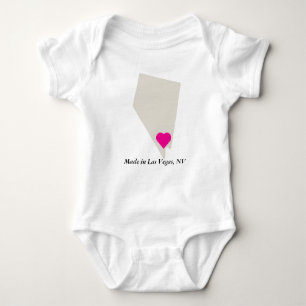 Body Fabriqué Sur Mesure Dans Nevada State Love Baby Te