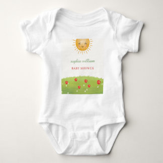 Body Faire-part de Baby Shower à l'aquarelle pour une F