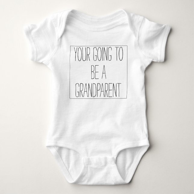 Body faire-part de grossesse aux grands-parents (Devant)