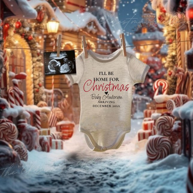 Body Faire-part de grossesse de Noël personnalisée (Créateur téléchargé)