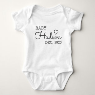 Body Faire-part de nom de bébé personnalisé