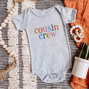 Body Famille de jumelage d'équipage de cousine coloré