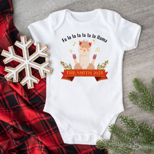 Body Famille de lama de Noël à chanter tenue assortie