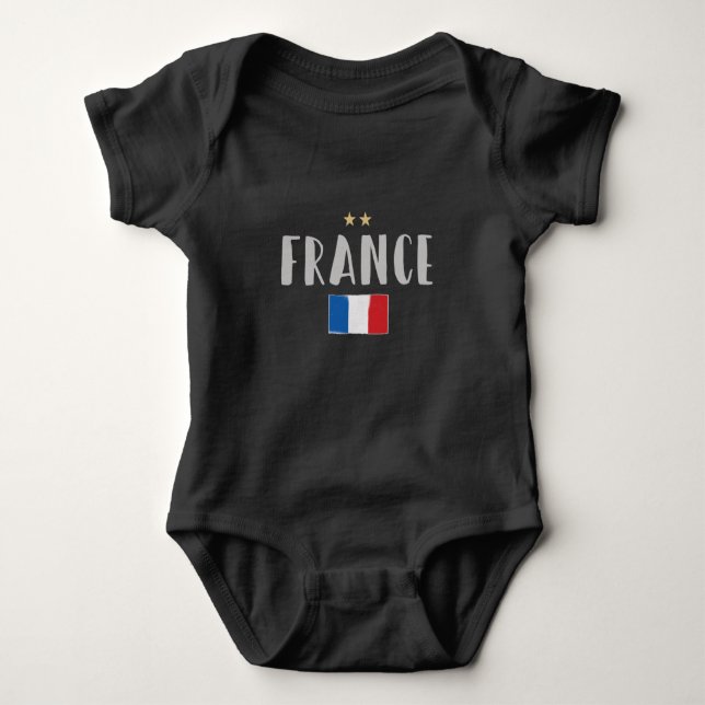 Body Fan de football France Chemise Française (Devant)