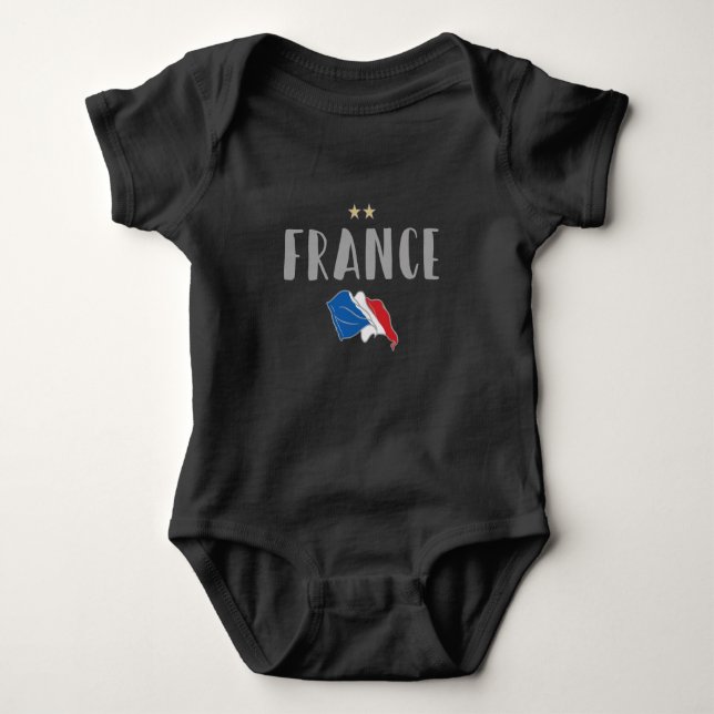 Body Fan de football France Chemise Française (Devant)