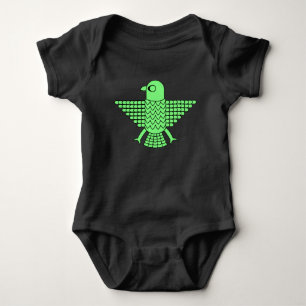 Body Faucon vert stylisé
