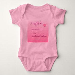 Body "Favori Bonjour" Valentine bébé Jersey Sleeper