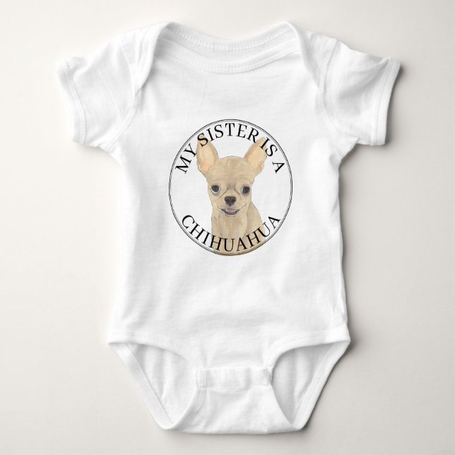 Body Fawn Tan Cream Chihuahua Dog Big Sister (Devant)