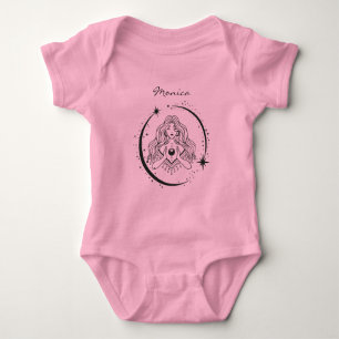 Body Femme céleste, lune étoiles, boho, astronomie élég