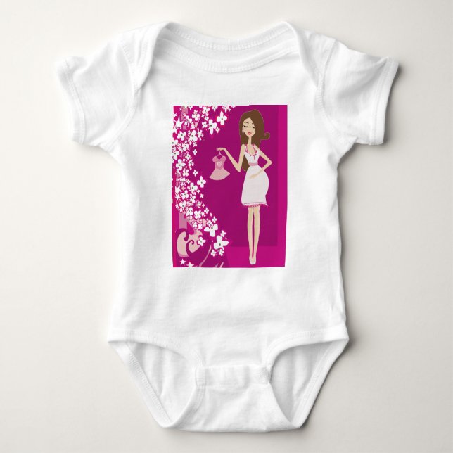 Body femme enceinte brunette (Devant)