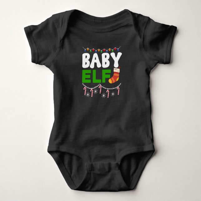 Body Festif Baby Elf Charme - Vacances adorables (Devant)