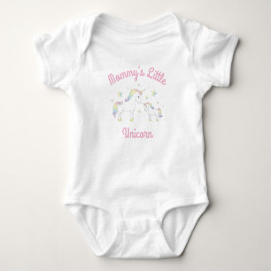 Body Fête de Naissance Licorne Arc-en-Ciel Pastel