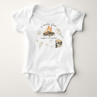 Feu de camp S'more aquarelle 1er anniversaire