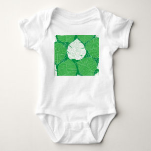 Body feuille tropicale Abstraite, peinture artistique.