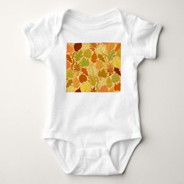 Body Feuilles d'automne : impression en tissu transpare (Devant)