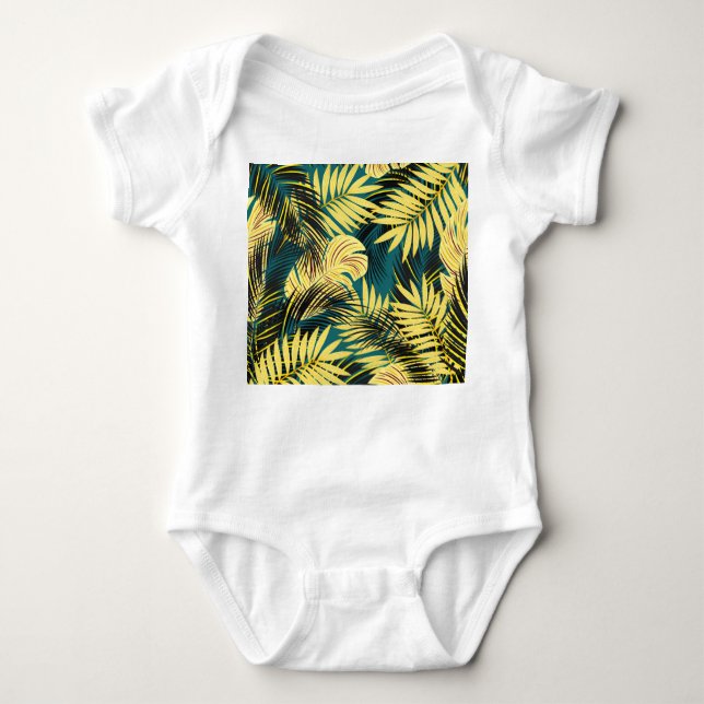 Body Feuilles de palmiers : Vintage foncé (Devant)