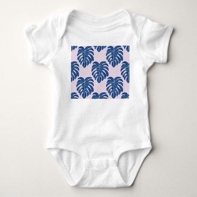 Body Feuilles tropicaux Motif sans couture tendance (Devant)
