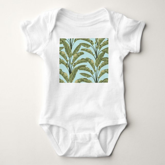Body Feuilles vintages de bananes : Tropical Sans Seaml (Devant)