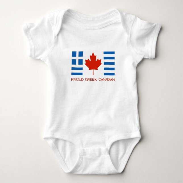 Body Fière Canadienne grecque (Devant)