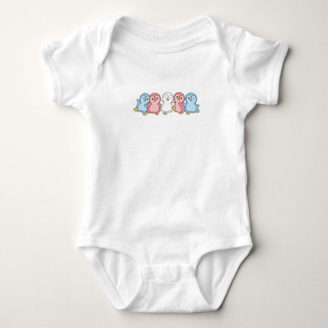 Body Fierté Drapeau Transgenre Lgbtq Cute Penguin (Devant)