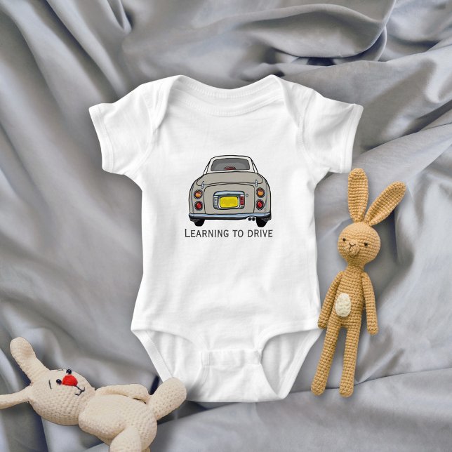 Body Figarations Cute Topaz Mist Figaro Voiture Dessin  (Cute topaz figaro car baby bodysuit for your littlest car enthusiast)