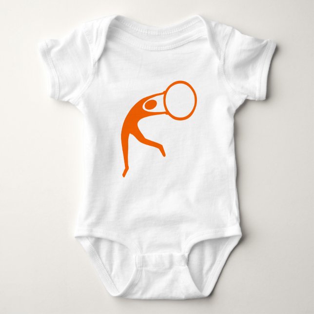 Body Figure de gymnastique rythmique - Orange (Devant)
