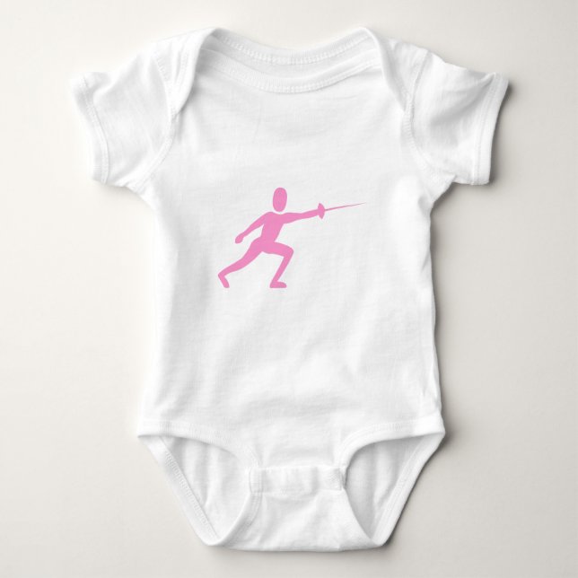 Body Figure d'escrime - Rose (Devant)