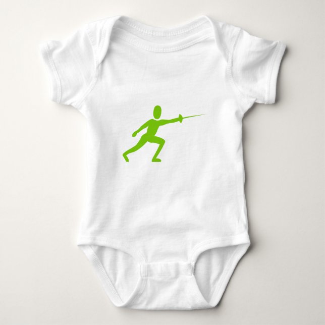 Body Figure d'escrime - Vert martien (Devant)