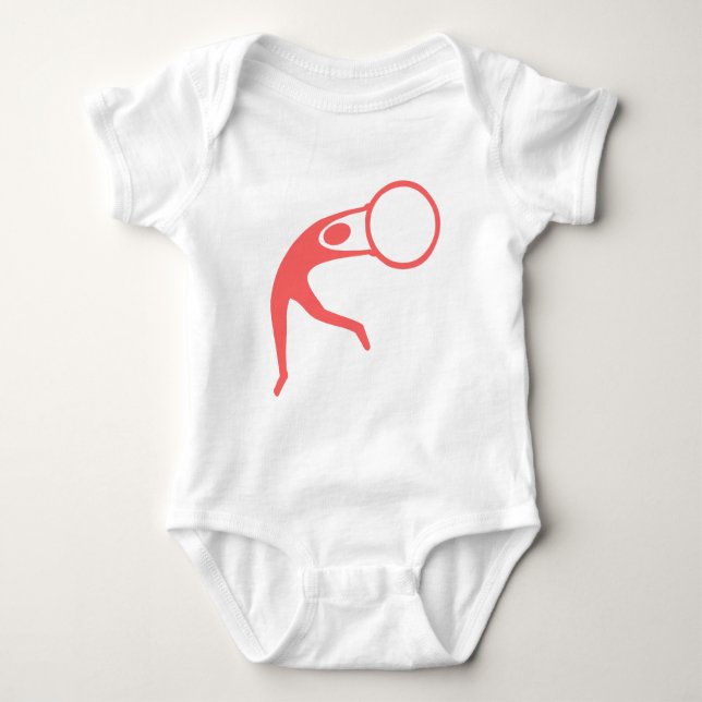 Body Figure rythmique gymnastique - rose tropicale (Devant)