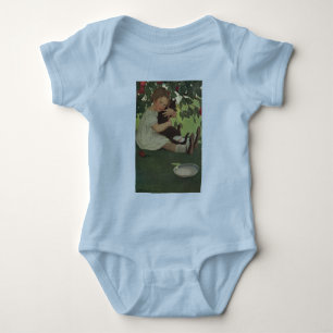 Body Fille au chaton
