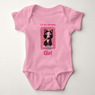 Body Fille d'anniversaire Tuxedo Chat