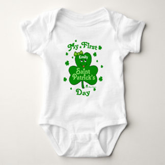 Body Fille de bébé personnalisée première St. Patrick's