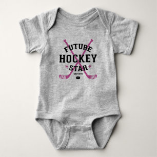 Body Fille de hockey Bébé Future Star de hockey Bâtons 