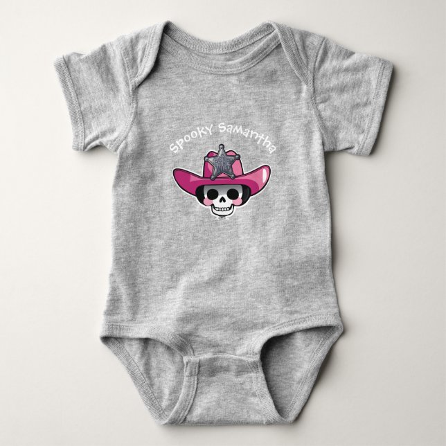 Body Fille effrayante Halloween, bodysuit de squelette  (Devant)
